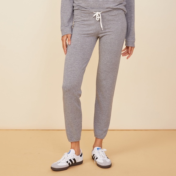 MONROW CLASSIC supersoft vintage sweats joggers gray size large like new - Picture 1 of 6